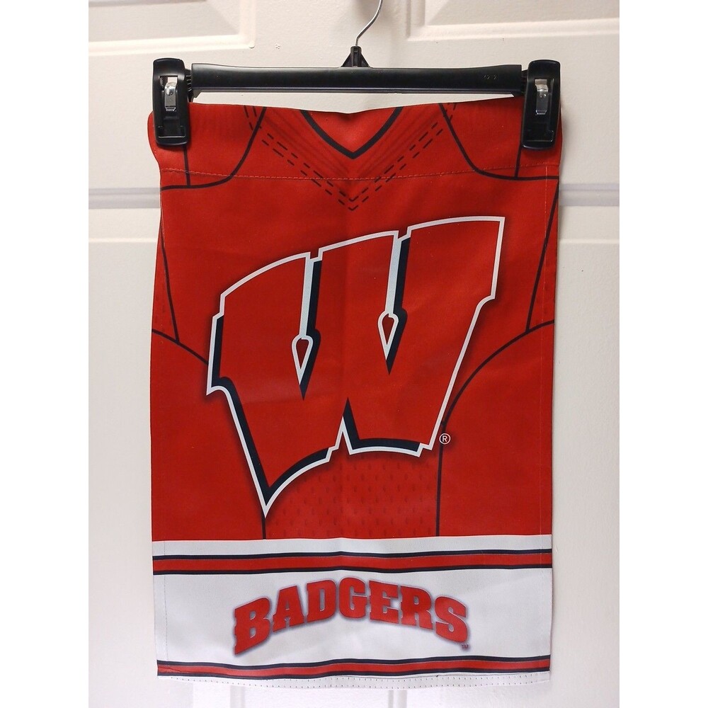 University of Wisconsin Badgers Double Sided Garden Flag Banner 12 x 18 Inch